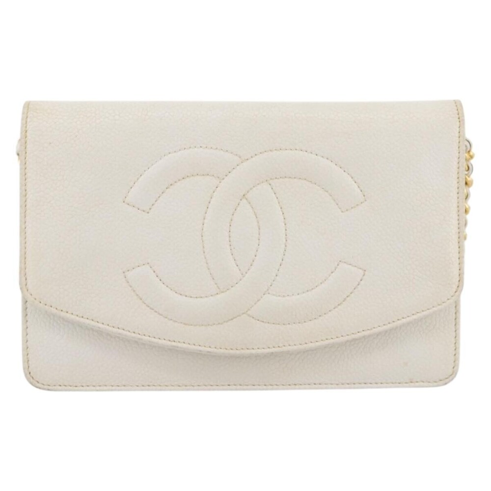 Chanel Vintage Timeless Wallet on Chain Caviar